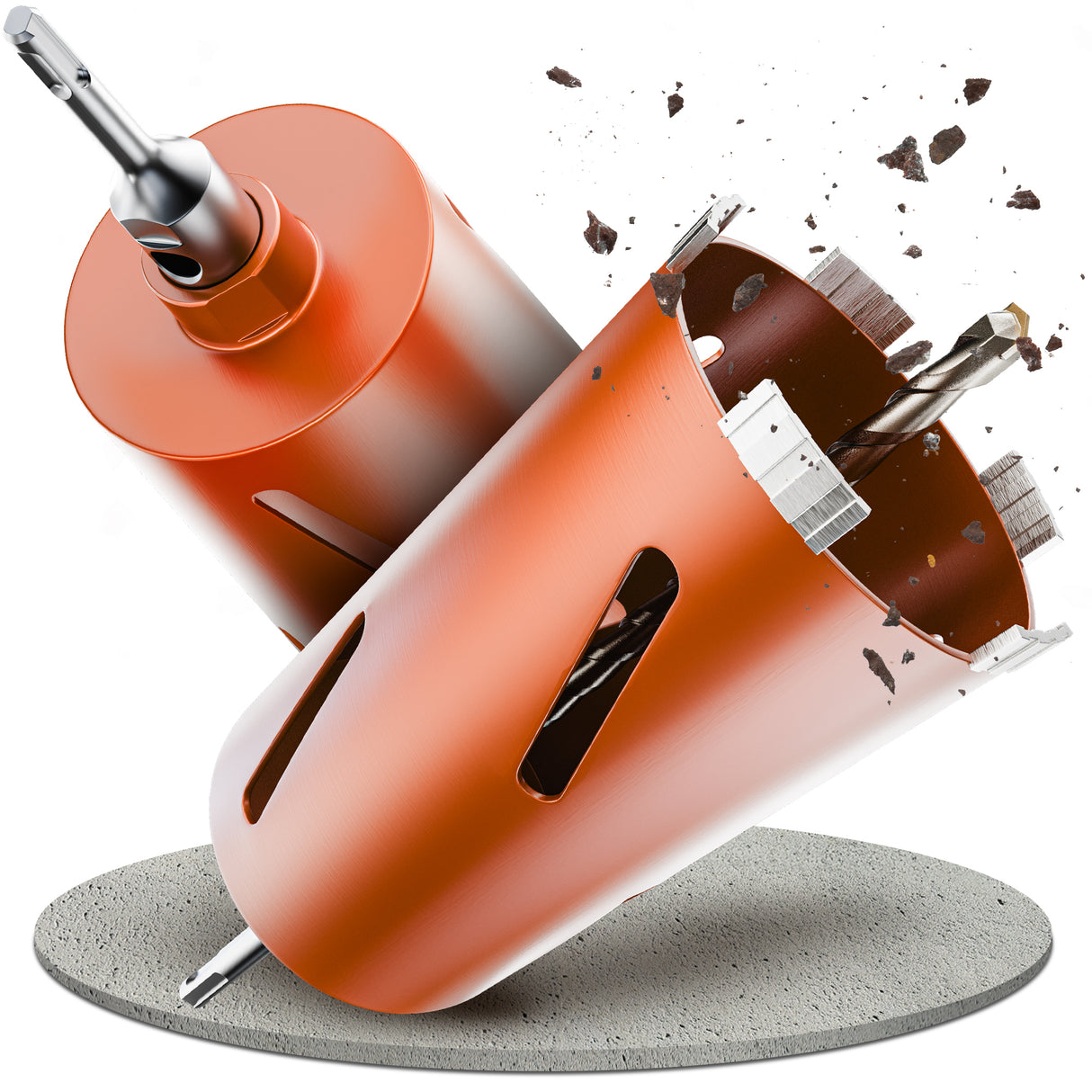 Diamantbohrkrone Durchmesser 26 - 162 mm mit SDS-Plus oder SDS-Max Aufnahmeschaft