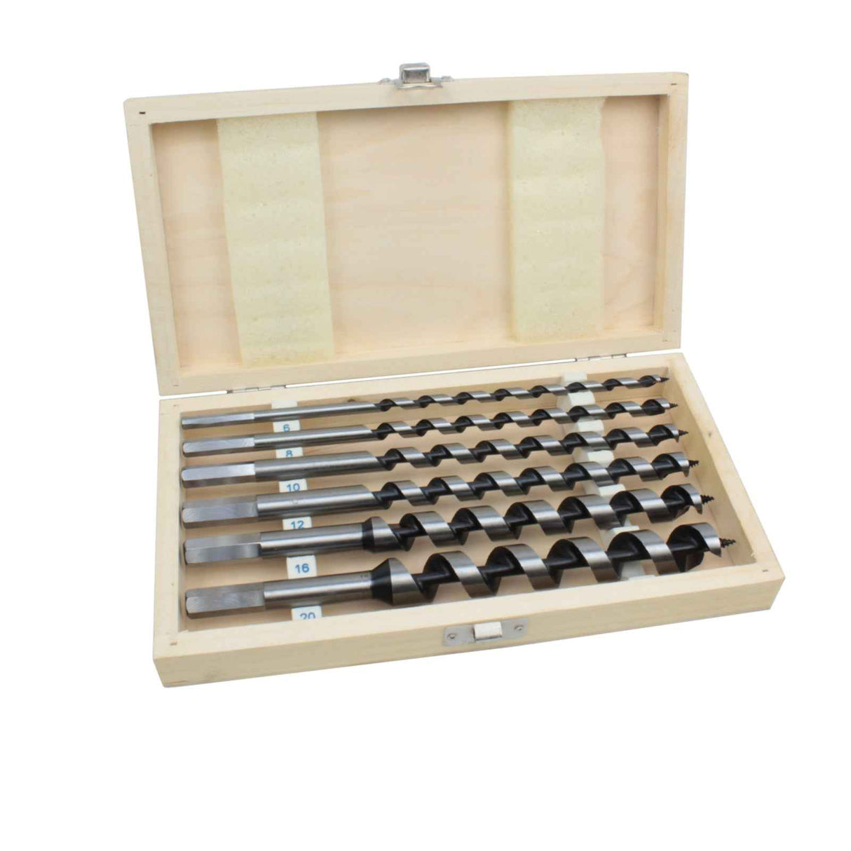 Holzbohrer Set Durchmesser 6 / 8 / 10 / 12 / 16 / 20 mm, Länge 230 mm