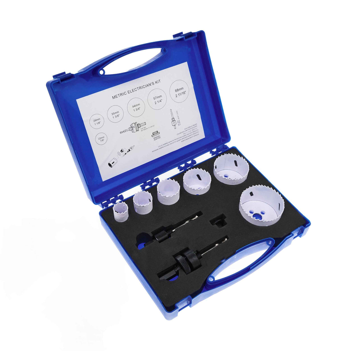 HSS-Bi-Metall Lochsägeset mit Durchmesser 22 / 29 / 35 / 44 / 57 / 68 mm