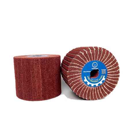 Satinierwalze mit Körnungen K80 - K600