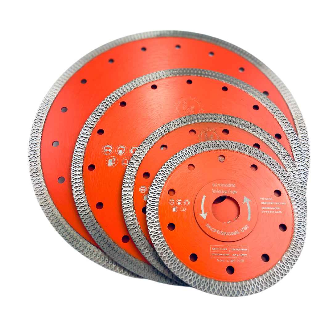 Diamanttrennscheibe Fliese 115 - 350 mm Durchmessser mit verschiedenen Bohrungen