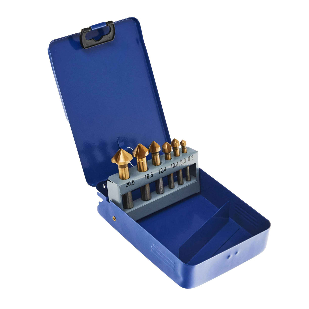 Kegelsenker Set HSS-TiN in Metallbox