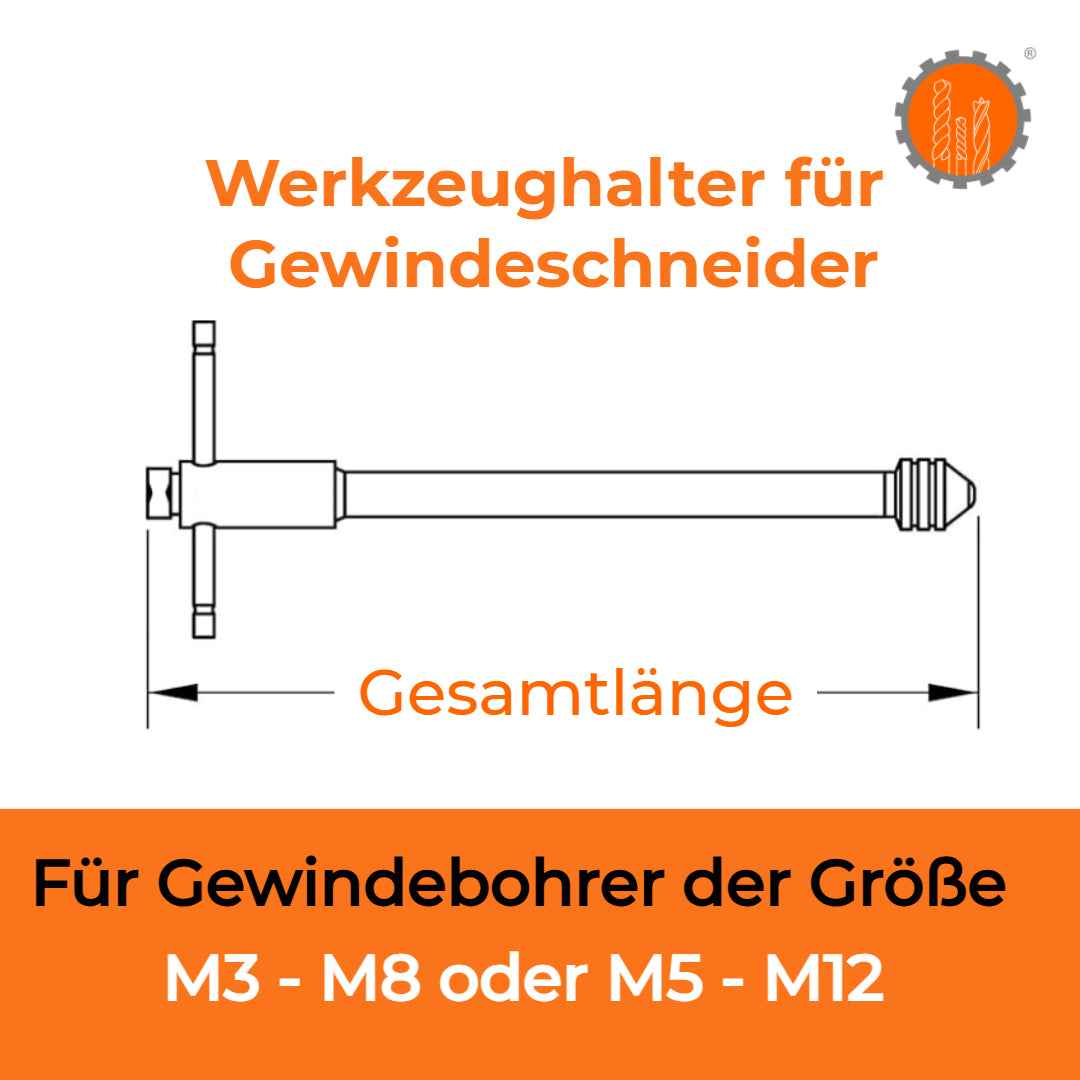 Werkzeughalter für Gewindebohrer mit Ratsche