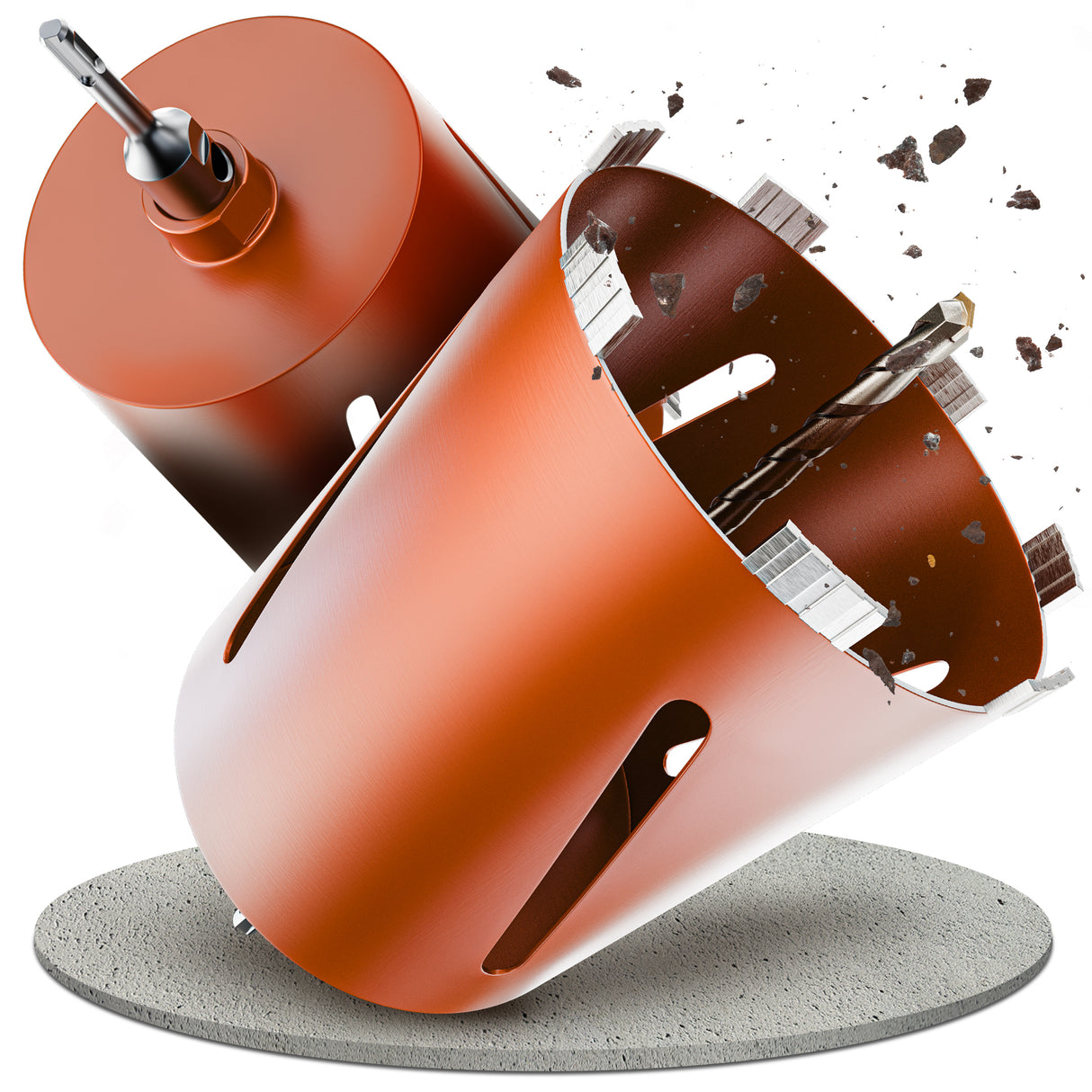 Diamantbohrkrone Durchmesser 26 - 162 mm mit SDS-Plus oder SDS-Max Aufnahmeschaft