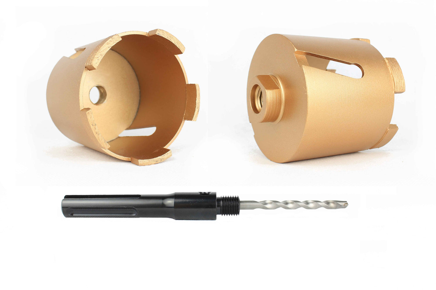 Diamantbohrkrone 68 mm oder 82 mm mit SDS-Plus oder SDS-Max Aufnahmeschaft