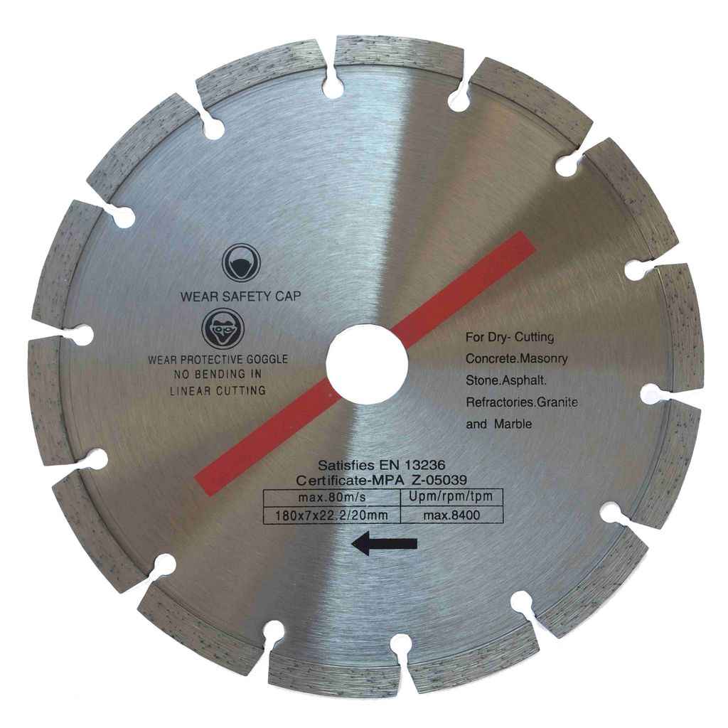 Diamanttrennscheibe Beton 230 / 300 / 350 mm Durchmessser mit verschiedenen Bohrungen