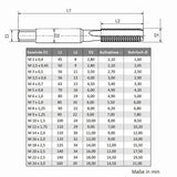 Gewindebohrer Einschnittgewindebohrer Metrisch - Durchgang HSSE, M8 x 1,25 Gewindebohrer Einschnittgewindebohrer Metrisch - Durchgang HSSE, M8 x 1,25