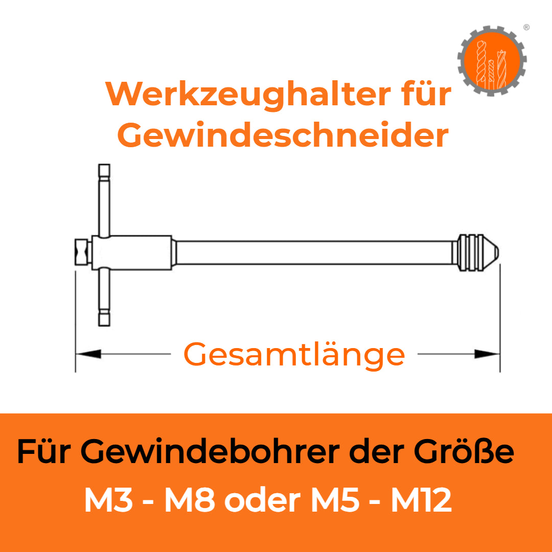 Werkzeughalter für Gewindebohrer mit Ratsche