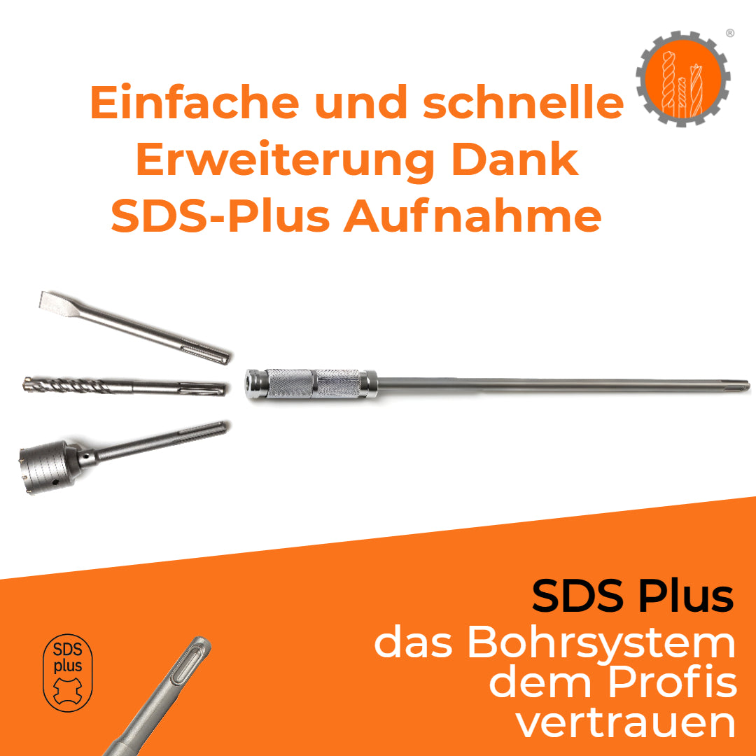SDS Plus auf SDS Plus Verlängerung / Verbinder für Bohrverlängerungen