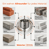 Percussion core bit for rotary hammers, diameter 30 - 160 mm, with SDS-Max shank