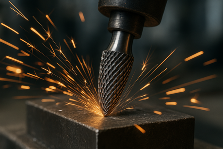 Frässtift Wolframcarabid Hartmetallfräser Fräser Fräskopf in Anwendung